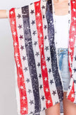Stripe And Star American Flag Kimono