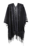 Floral Lace Kimono With Tassel