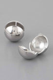 Shiny Ball Clasp Earrings