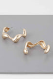 Liquid Wave Hoop Earrings