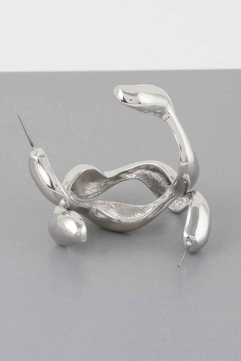 Liquid Wave Hoop Earrings