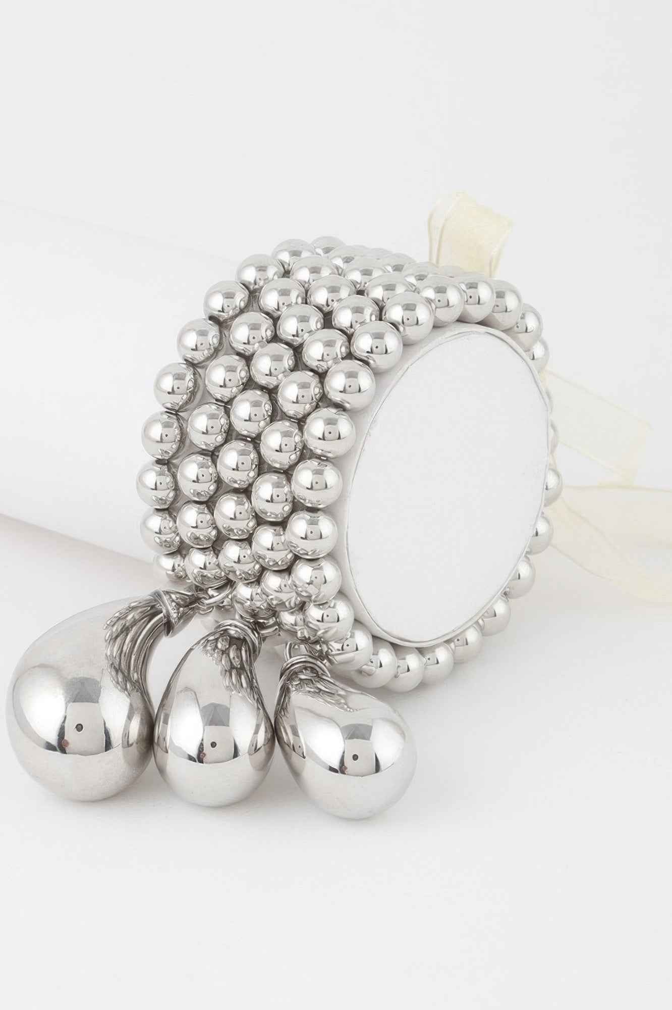 Multi Beaded Ribbon Bracelet