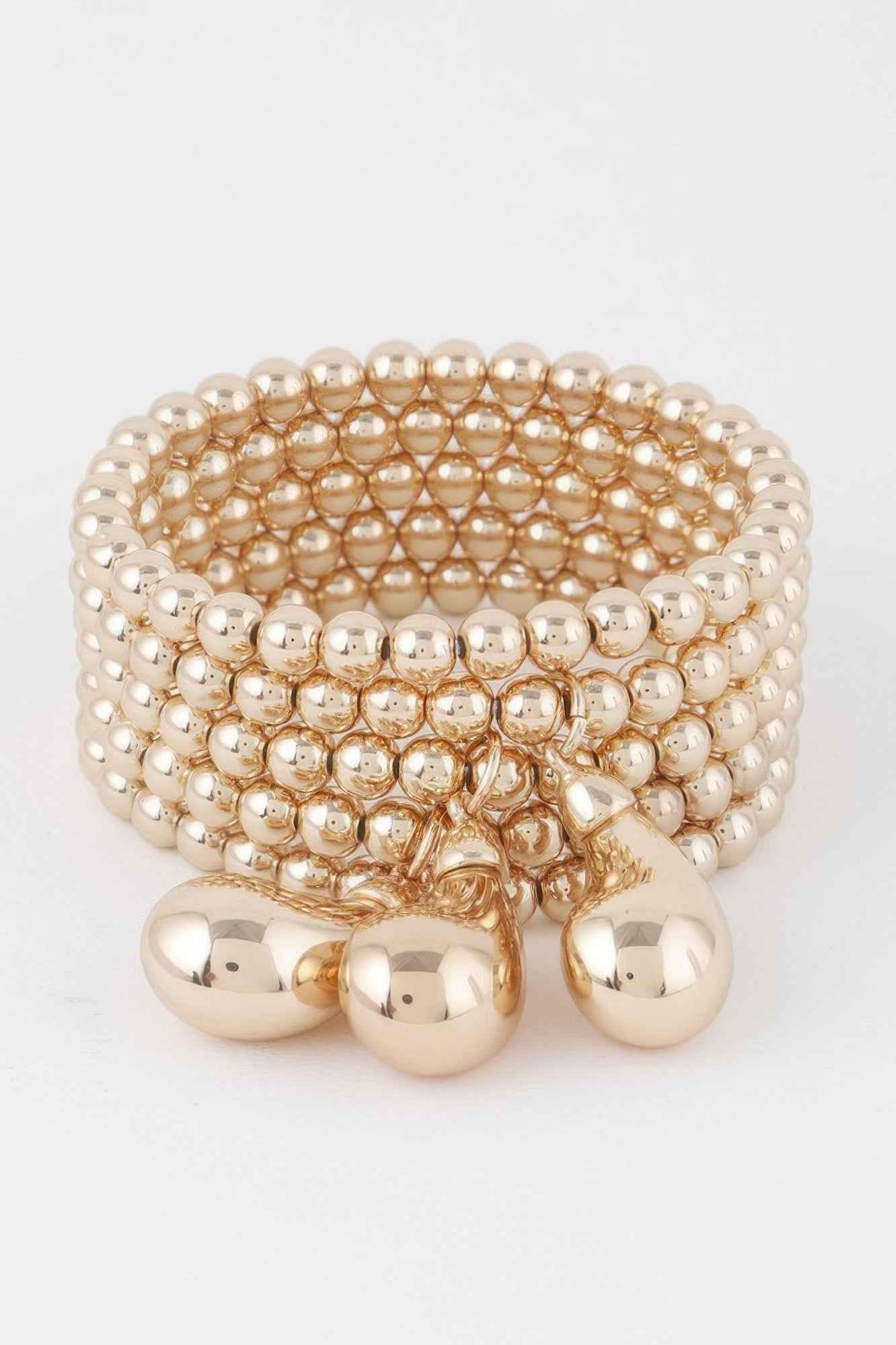 Beaded Triple Teardrop Bracelet