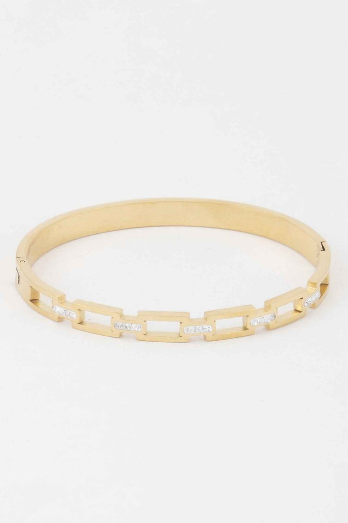 Jeweled Chain Clasp Bracelet