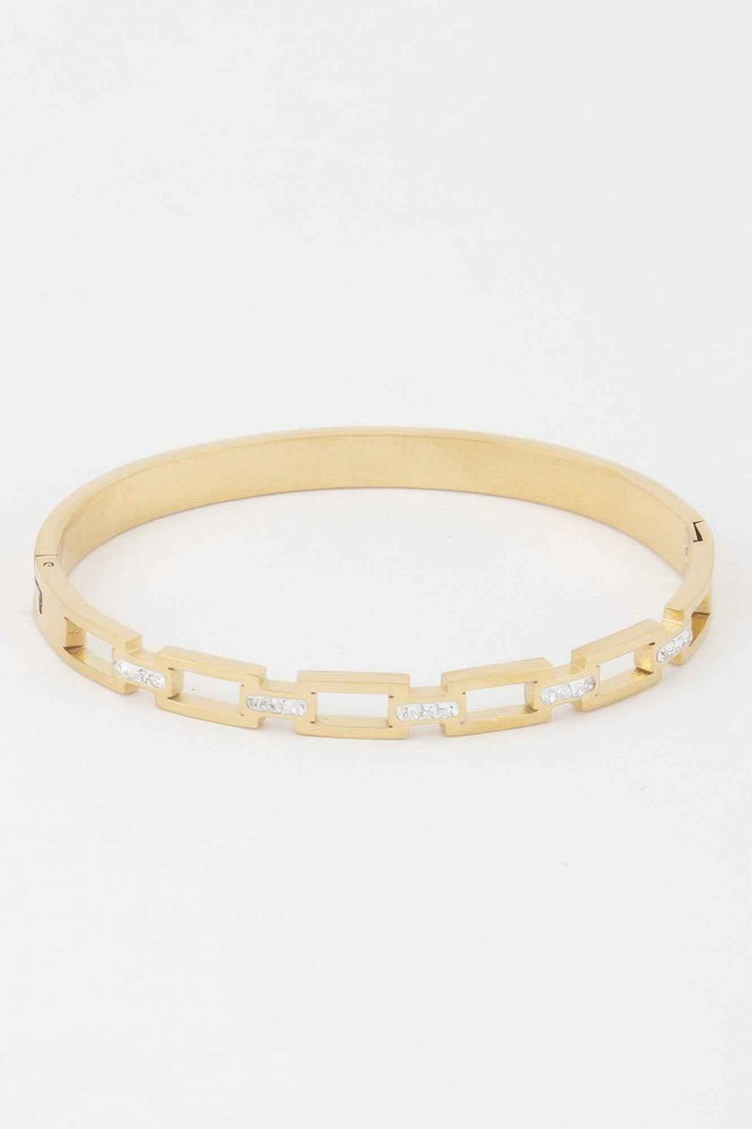 Jeweled Chain Clasp Bracelet