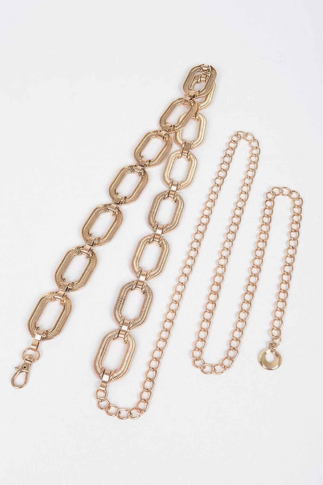 Oval Metal Plus Size Chain Belt