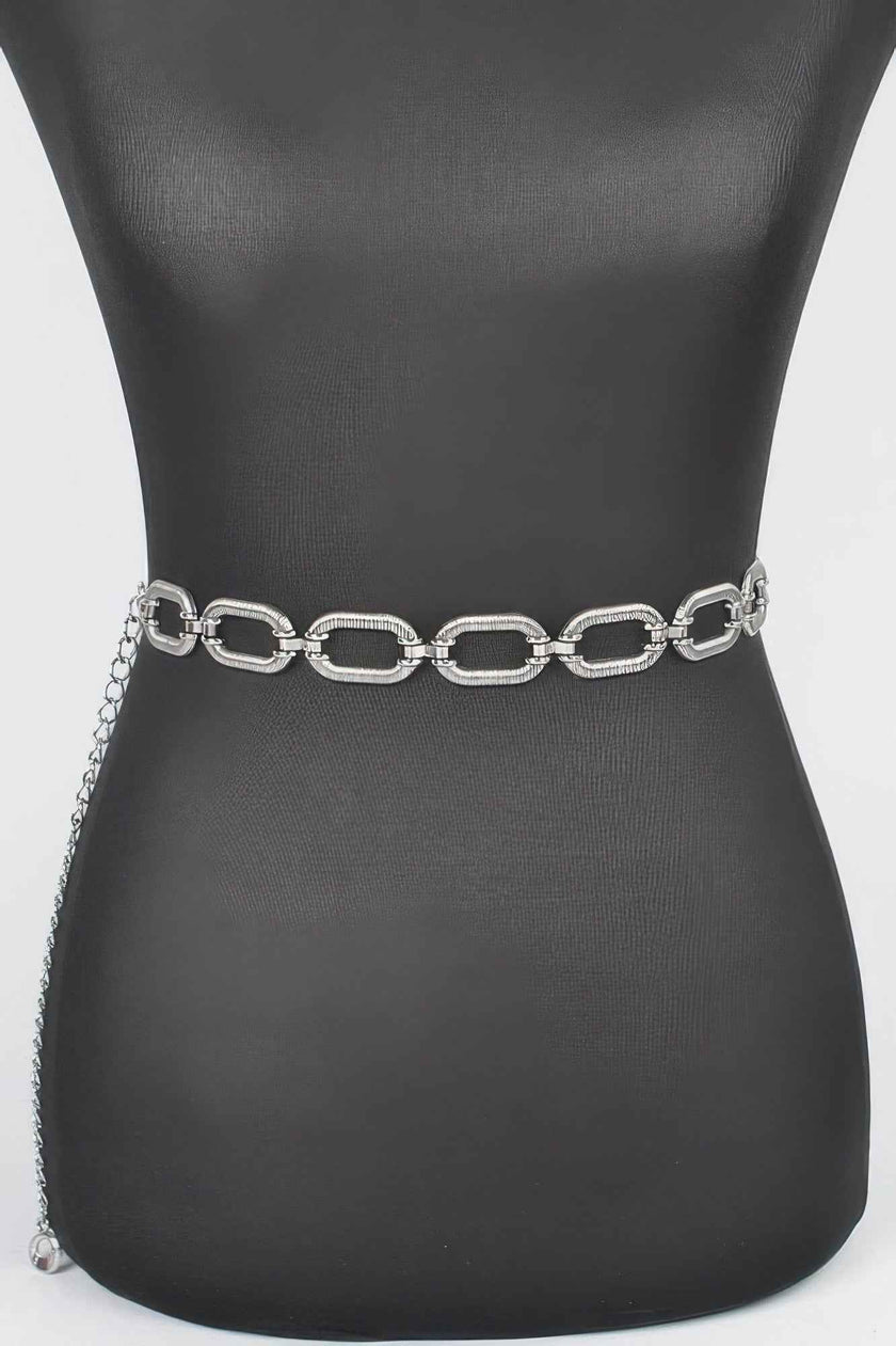 Oval Metal Plus Size Chain Belt
