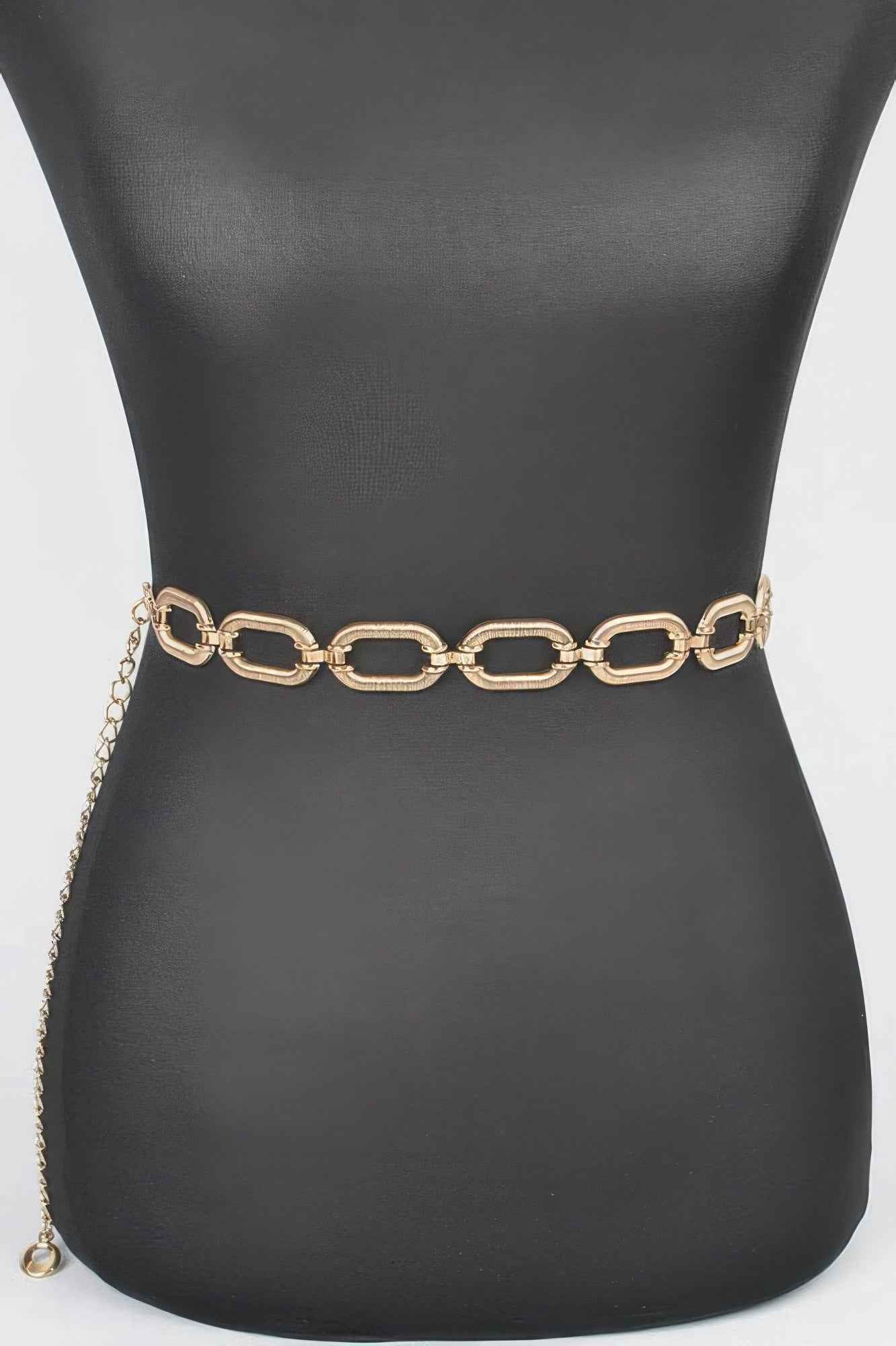 Oval Metal Plus Size Chain Belt