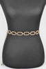 Oval Metal Plus Size Chain Belt