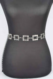 Square Metal Plus Size Chain Belt