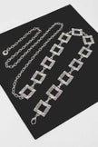 Square Metal Plus Size Chain Belt