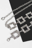 Square Metal Plus Size Chain Belt