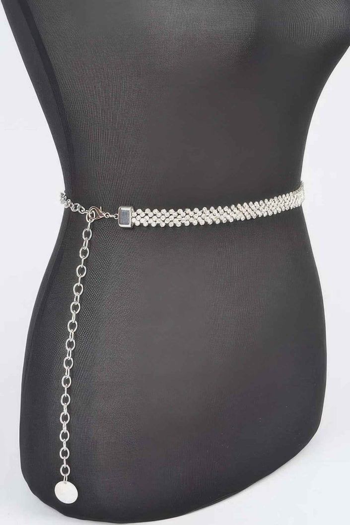 Rhinestone Plus Size Chain Belt