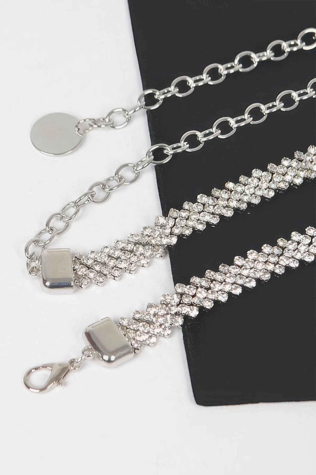 Rhinestone Plus Size Chain Belt
