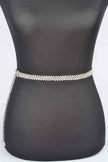 Rhinestone Plus Size Chain Belt