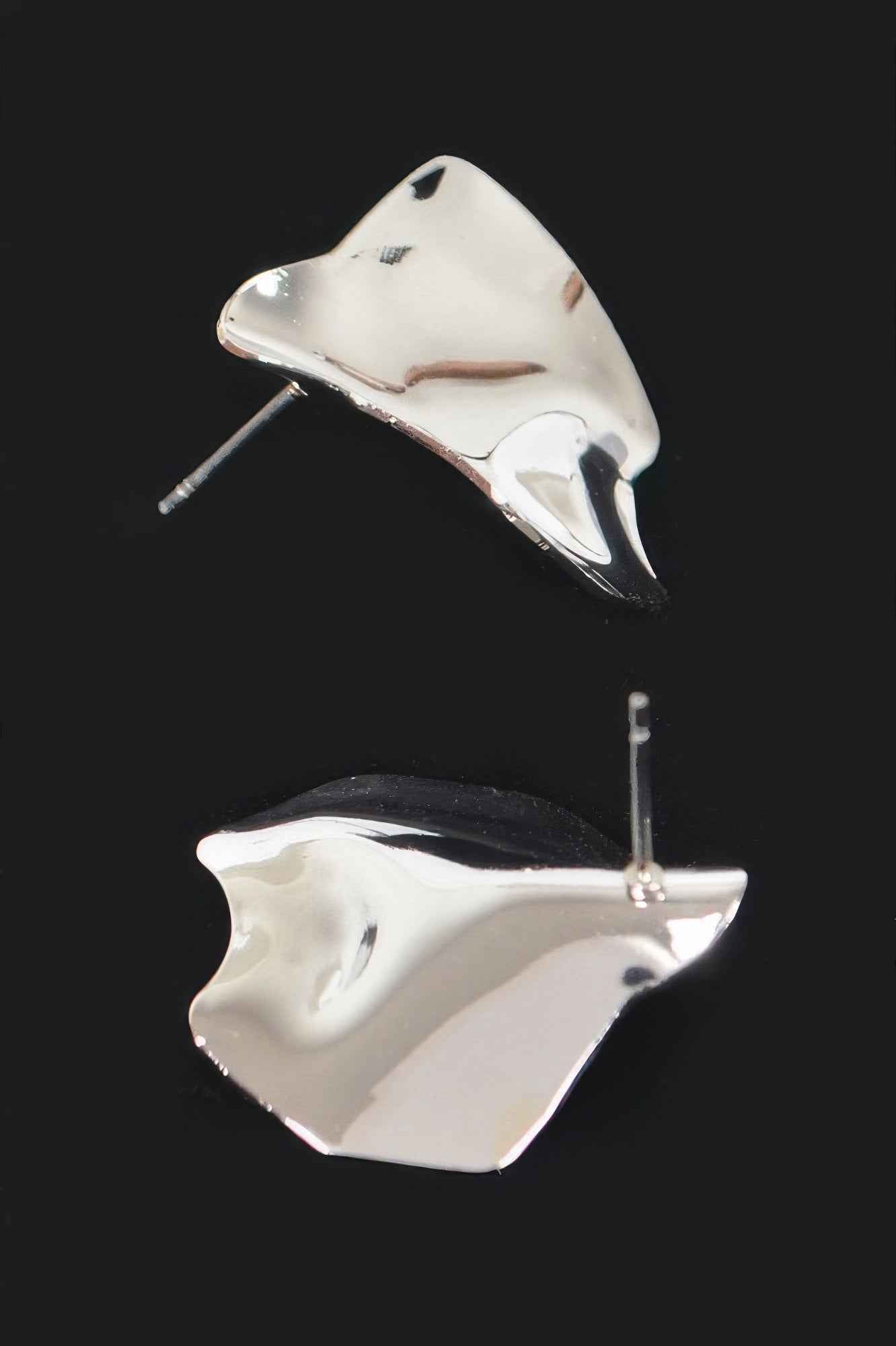 Hammered Metal Earring