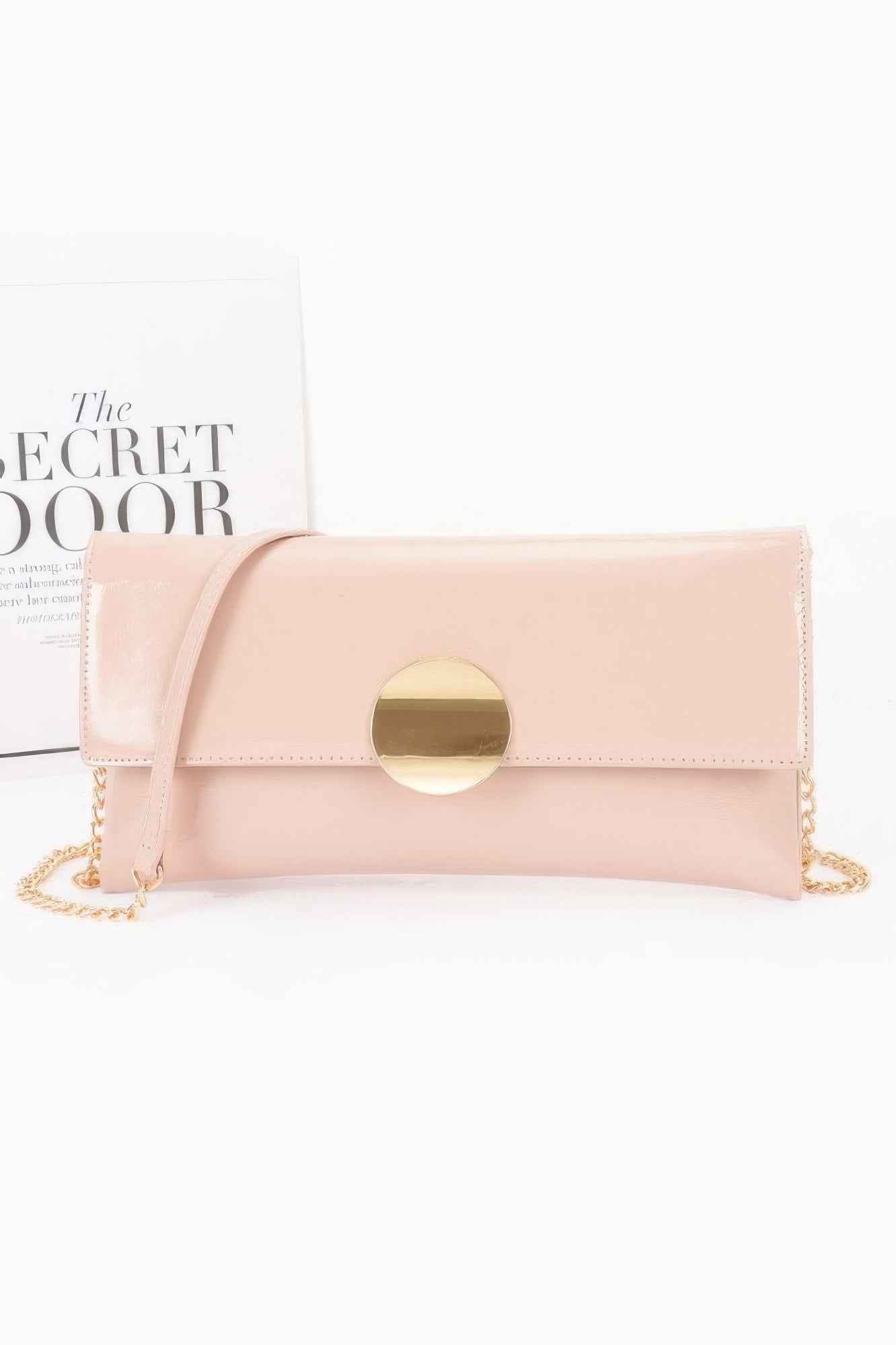 Patent Vegan Leather Evening Bag