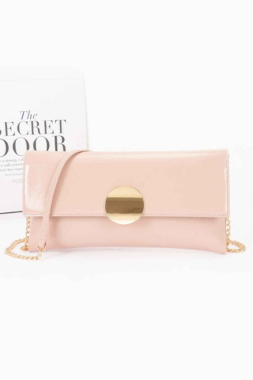 Patent Vegan Leather Evening Bag