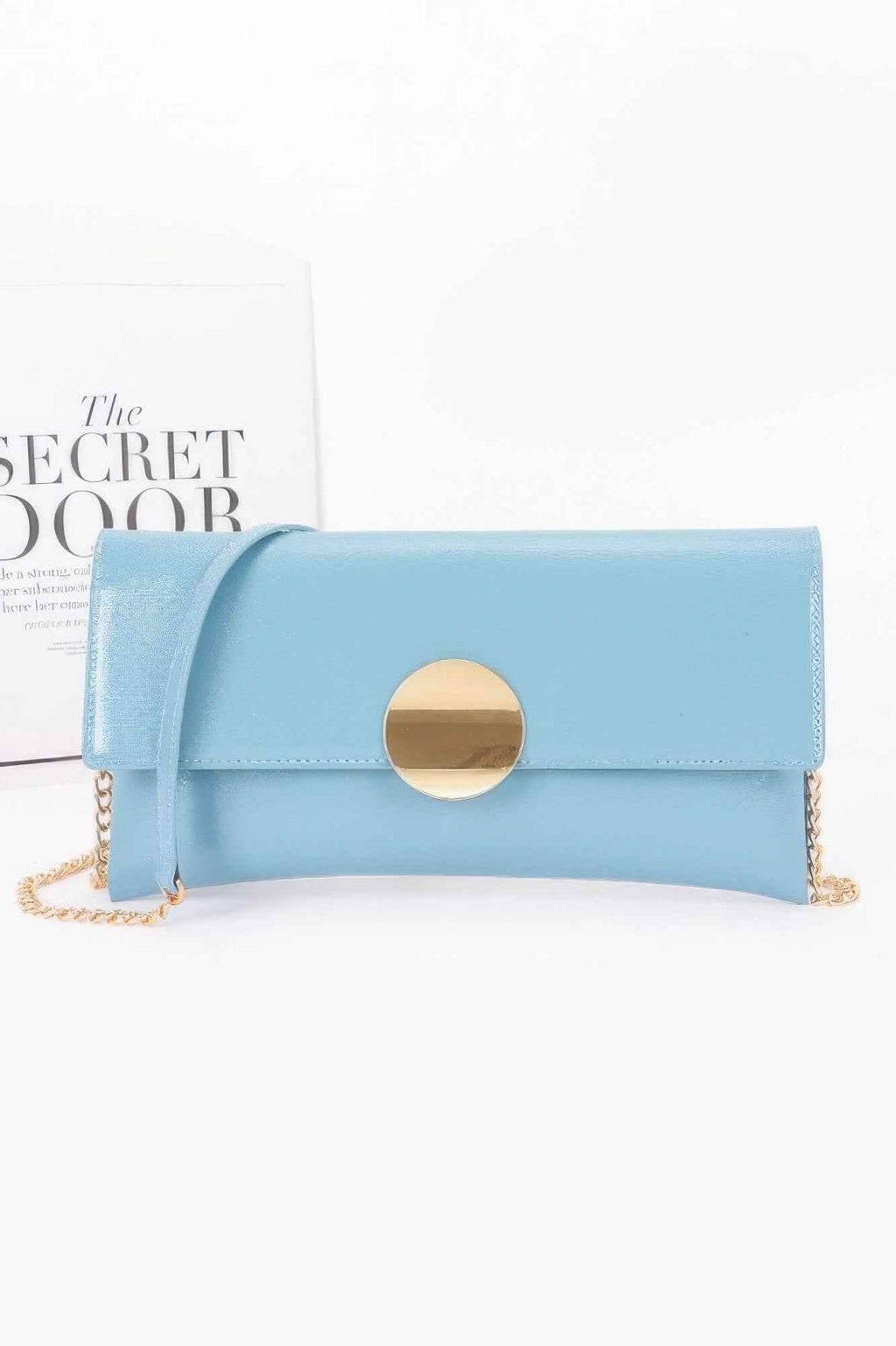 Patent Vegan Leather Evening Bag