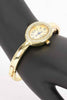 Oval Crystal-encrusted Cuff Watch