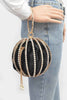 Rhinestone Round Cage Party Bag