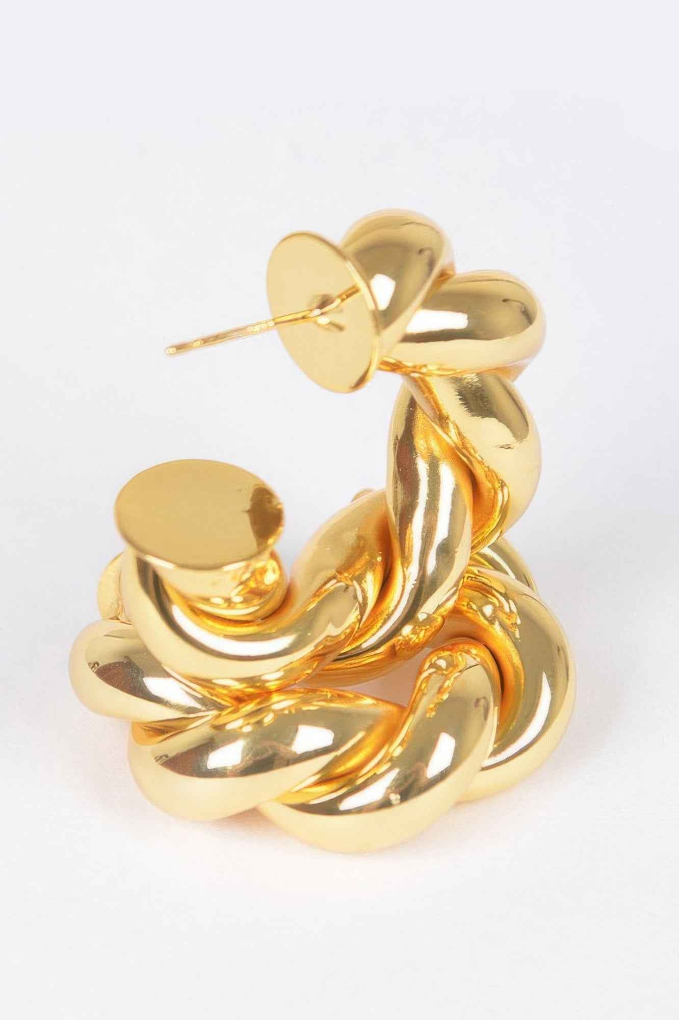 Metal Gold Plated Earring