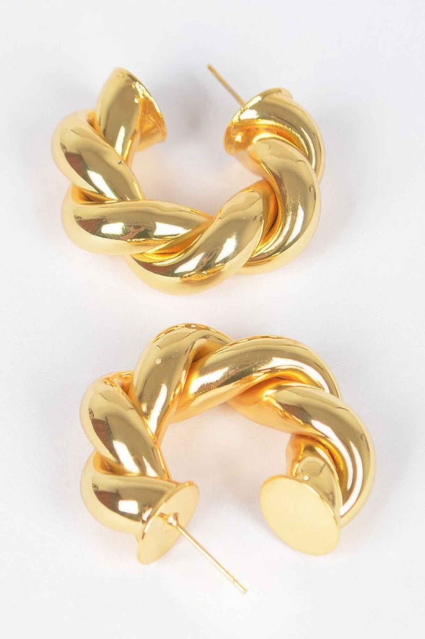 Metal Gold Plated Earring