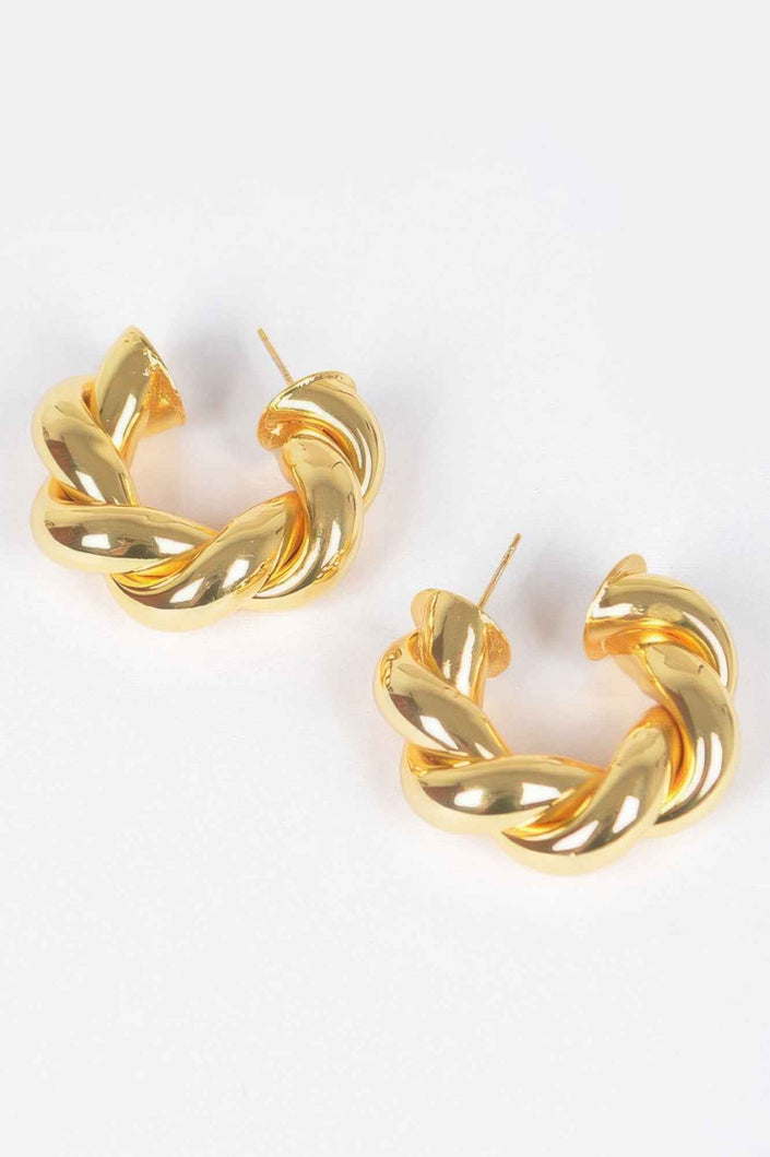 Metal Gold Plated Earring