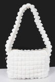 Embossed Cotton Shoulder Bag