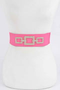 Rhinestone Link Elastic Belt