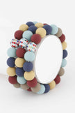 Glitter Clay Bead Bracelet