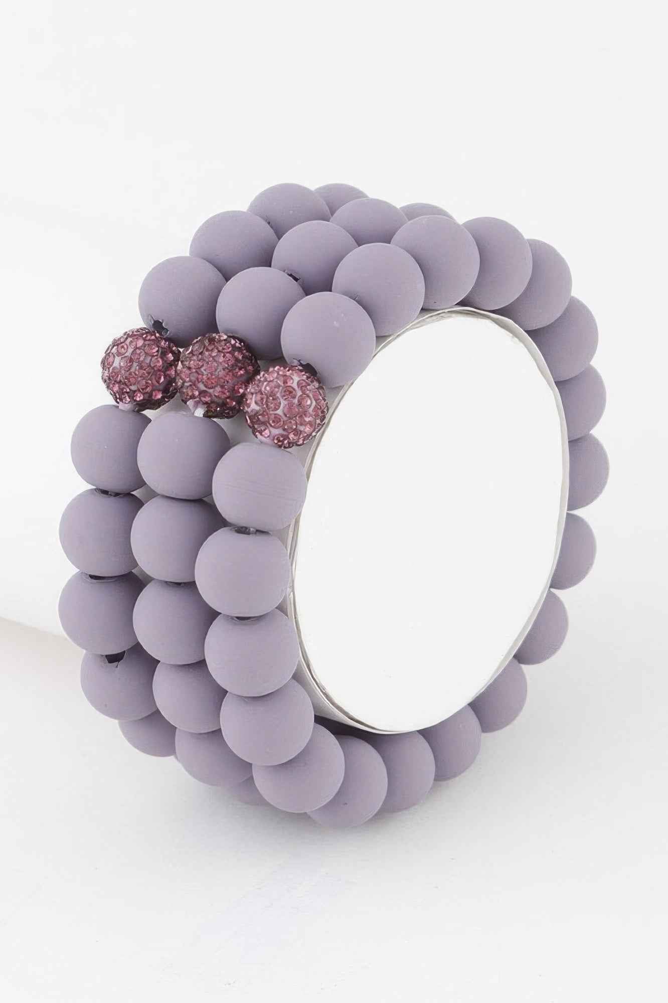 Glitter Clay Bead Bracelet