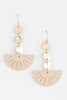 Circle Flower Drop Earrings