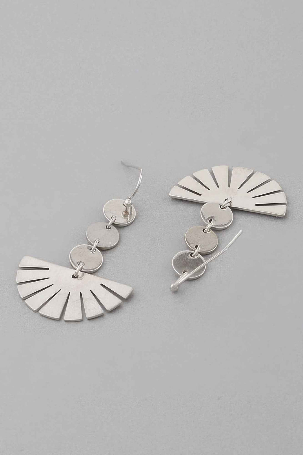 Circle Flower Drop Earrings