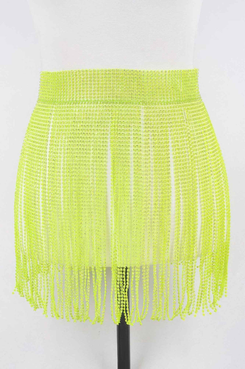 Rhinestone Fringe Belt