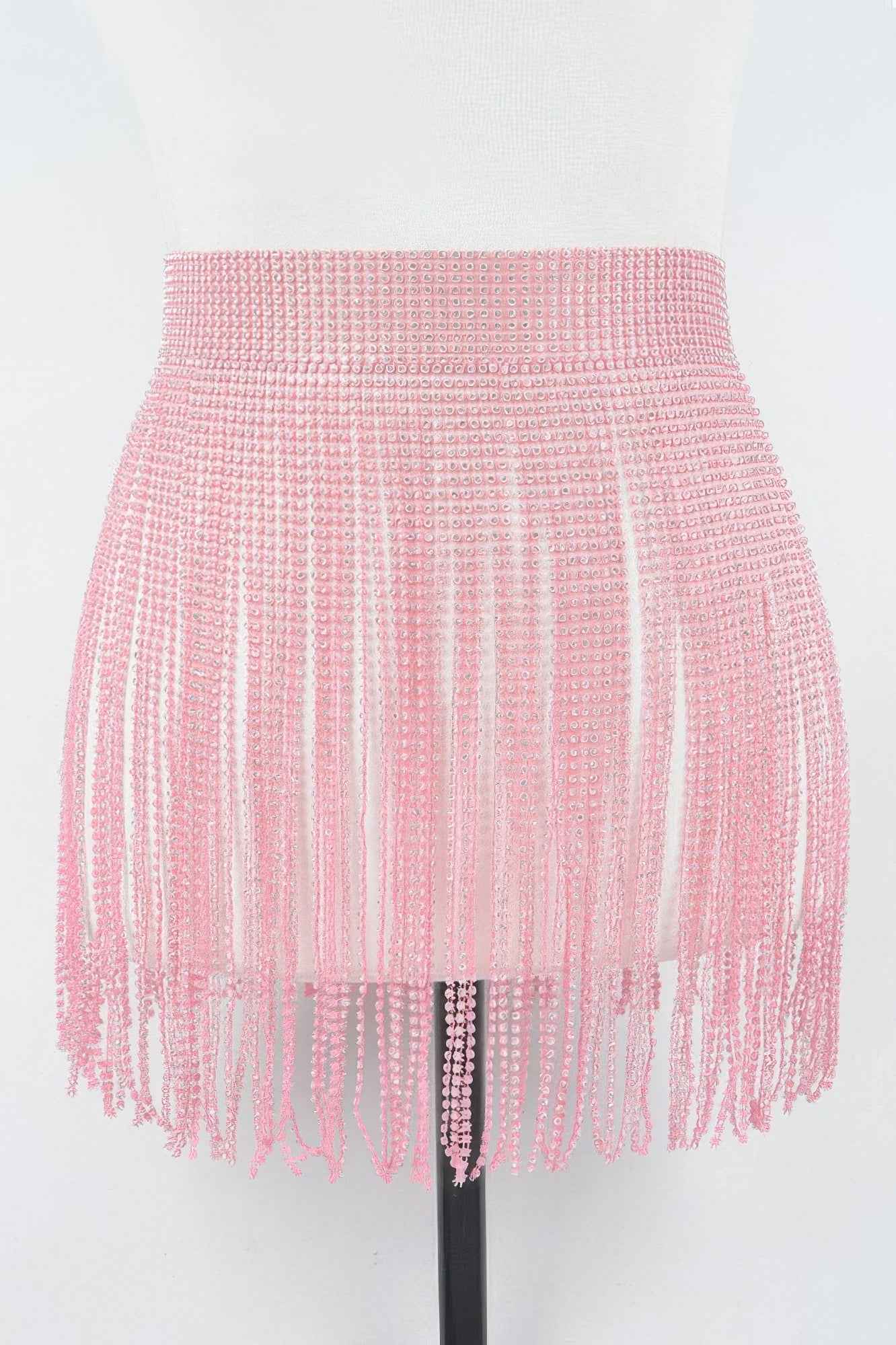 Rhinestone Fringe Belt