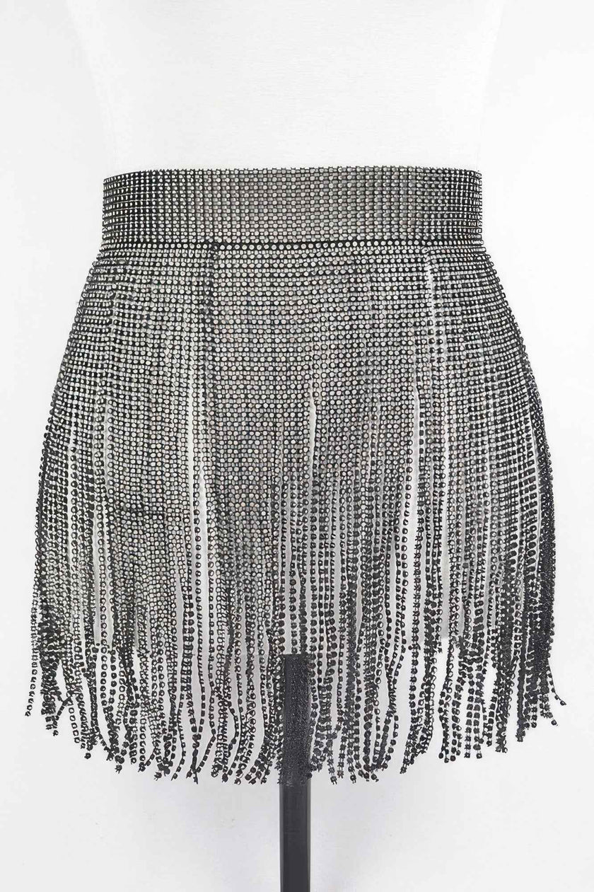 Rhinestone Fringe Belt