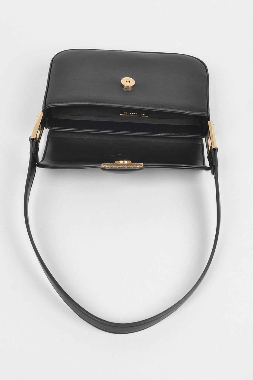 Faux Leather Shoulder Bag