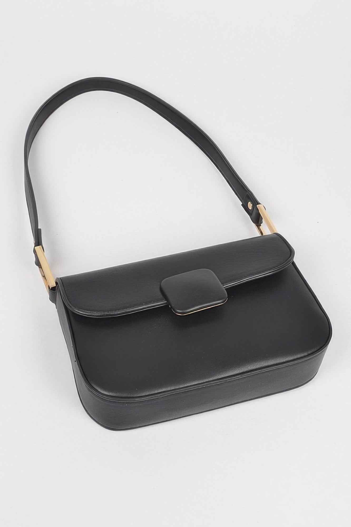 Faux Leather Shoulder Bag