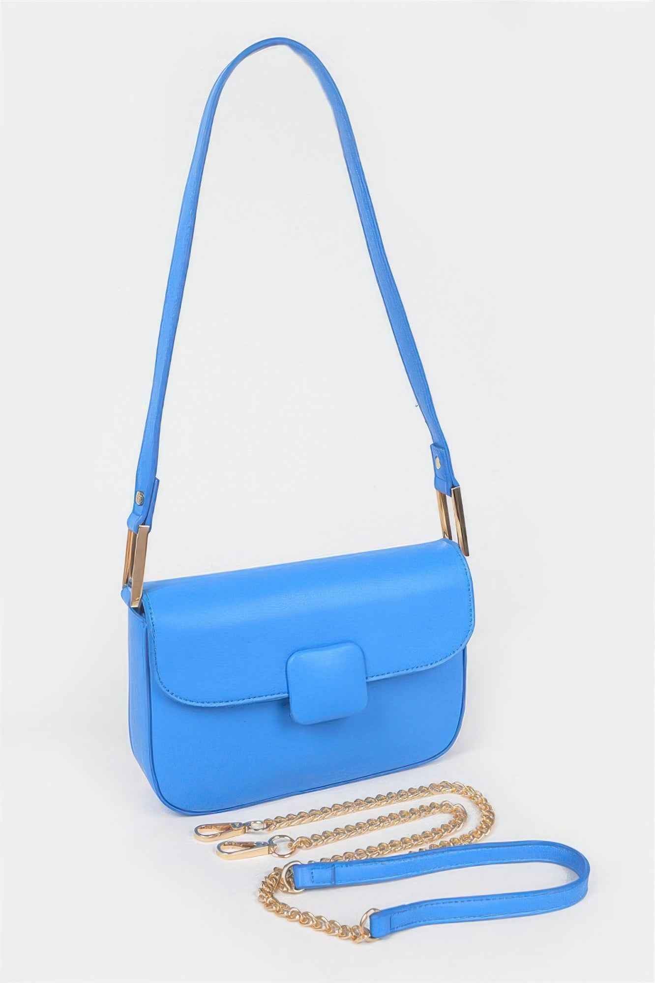 Faux Leather Shoulder Bag