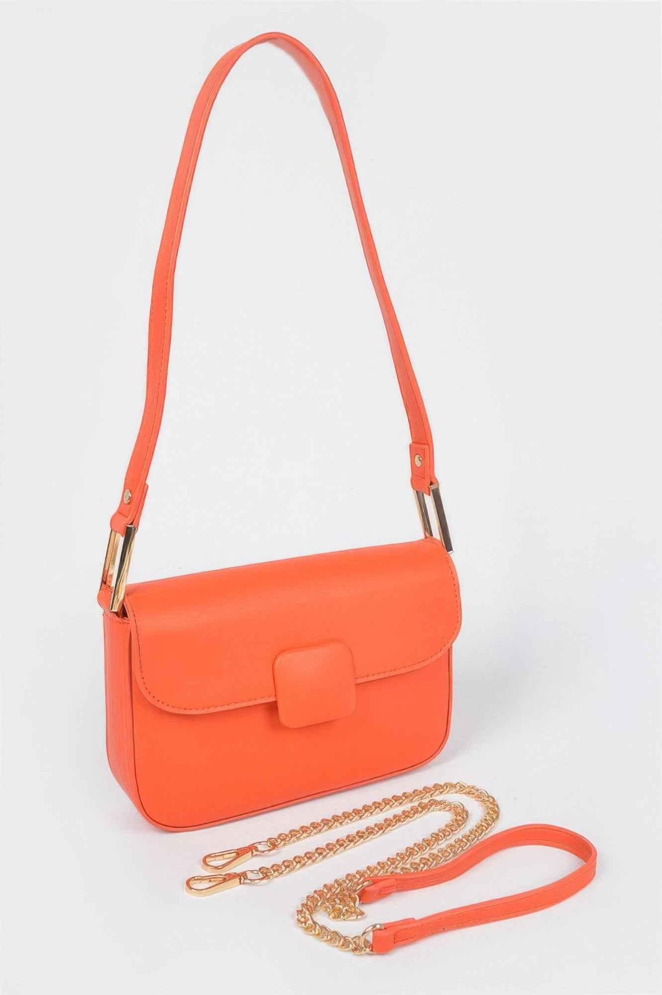 Faux Leather Shoulder Bag