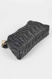 Quilted Faux Leather Top Handle Bag