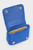 Faux Fur Top Handle Clutch Bag