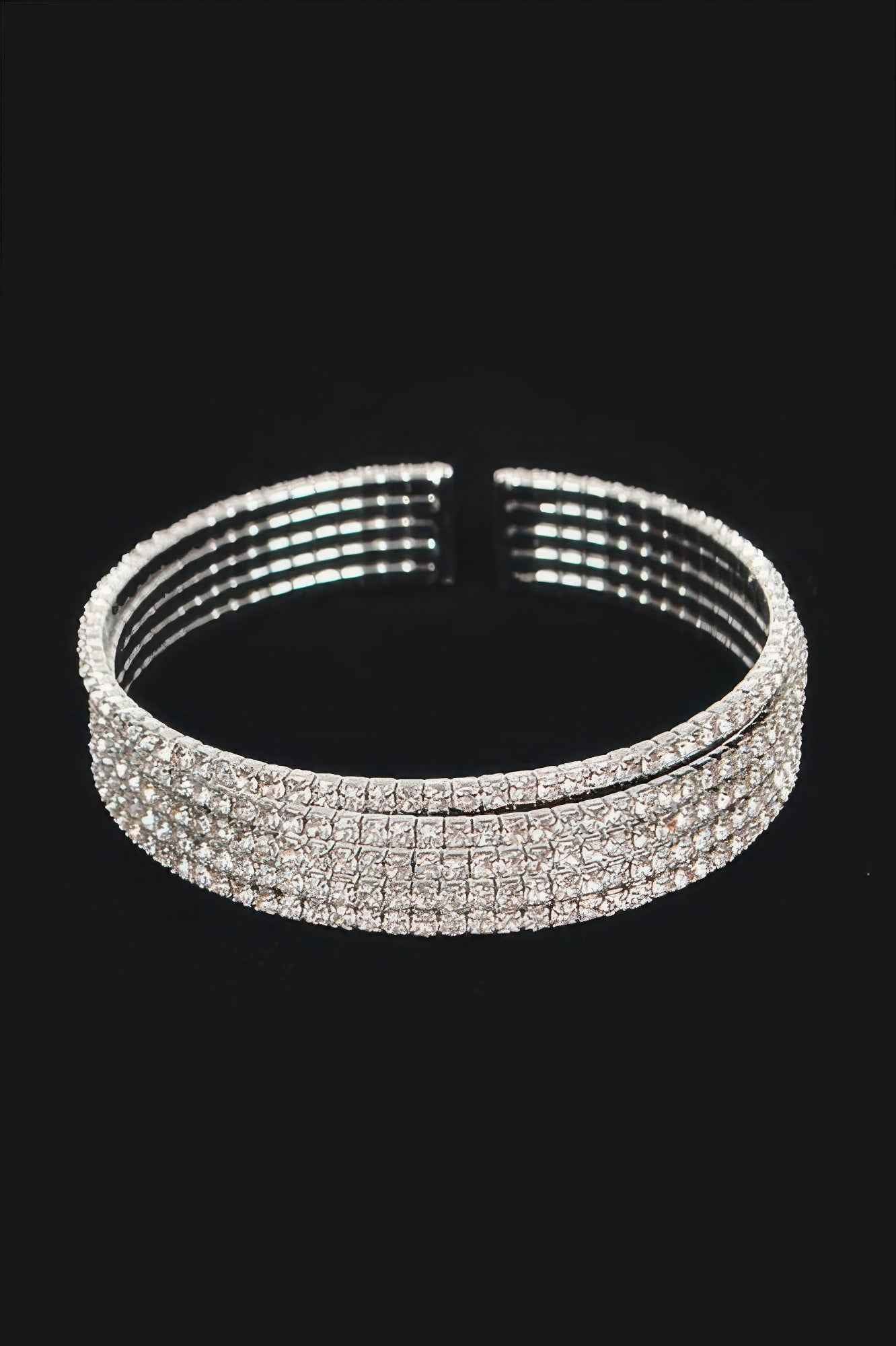 Wrap Rhinestone Bangle