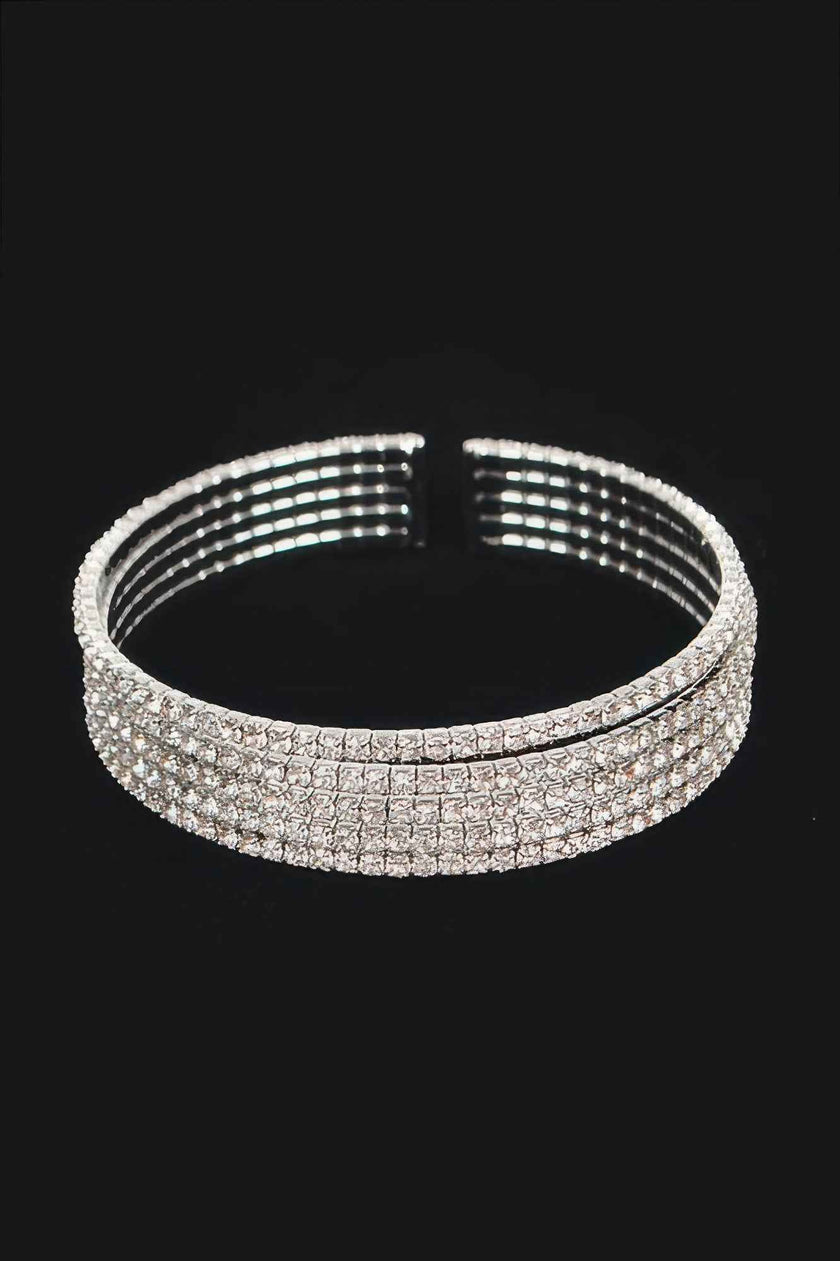 Wrap Rhinestone Bangle