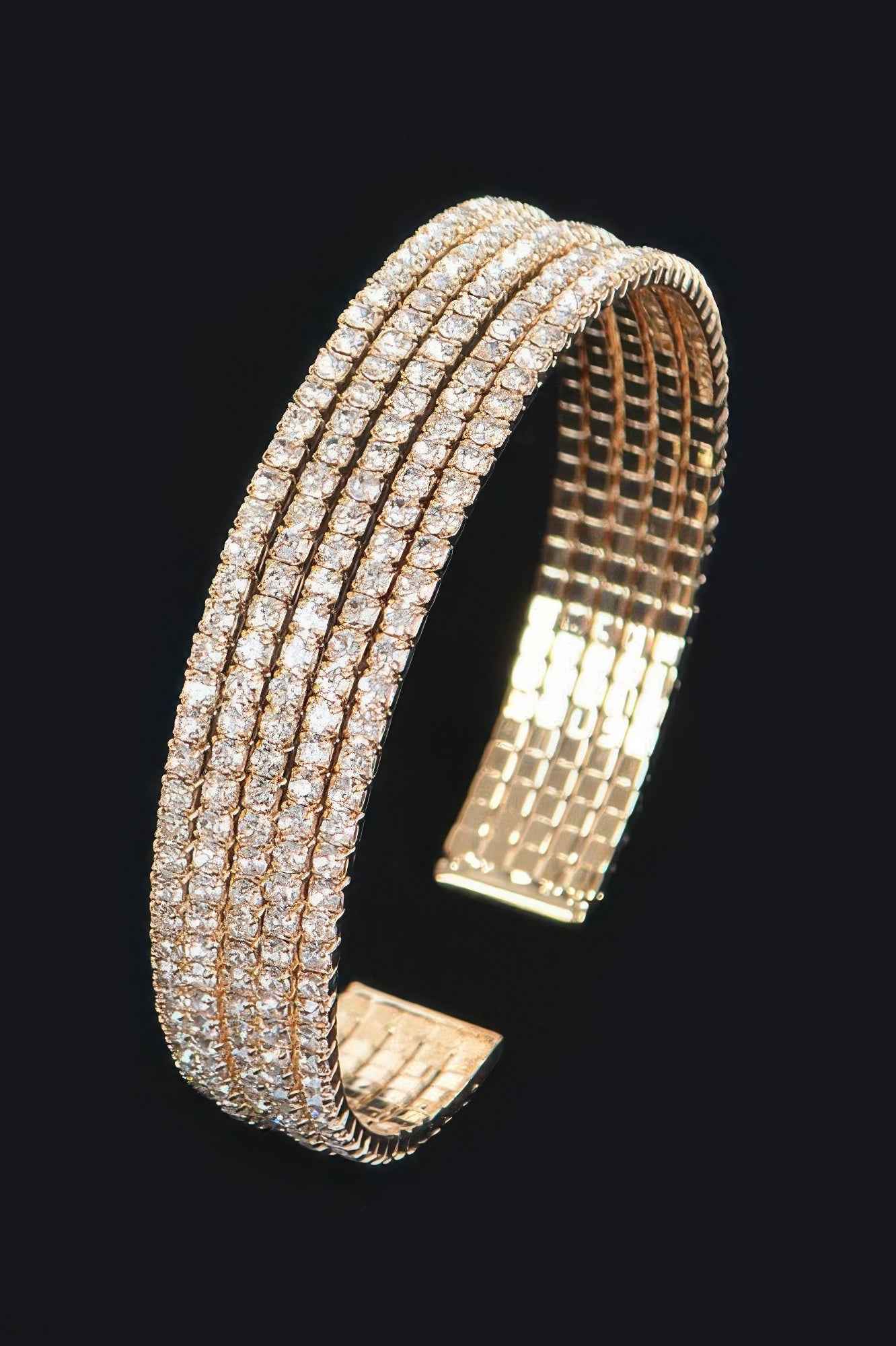 Wrap Rhinestone Bangle