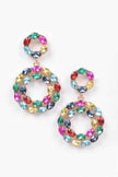 Rhinestone Round Daggle Earring