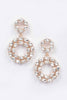 Rhinestone Round Daggle Earring