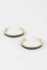 Solid Lined Hoop Earrings