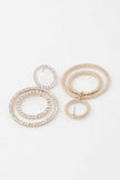 Double Jeweled Circle Earrings